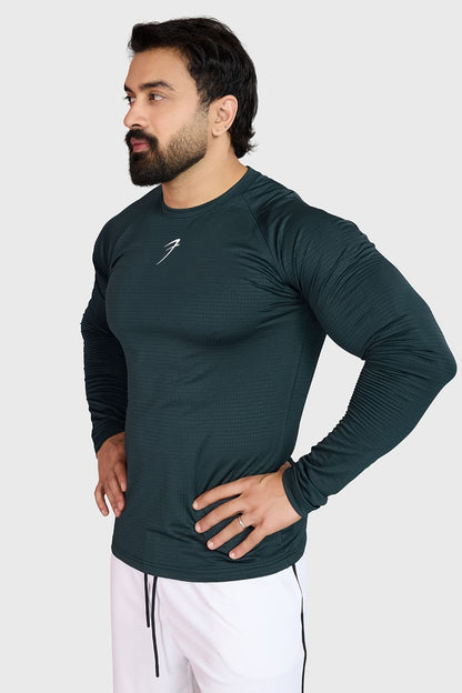 Midnight Fullsleeves T-shirt Sea Green