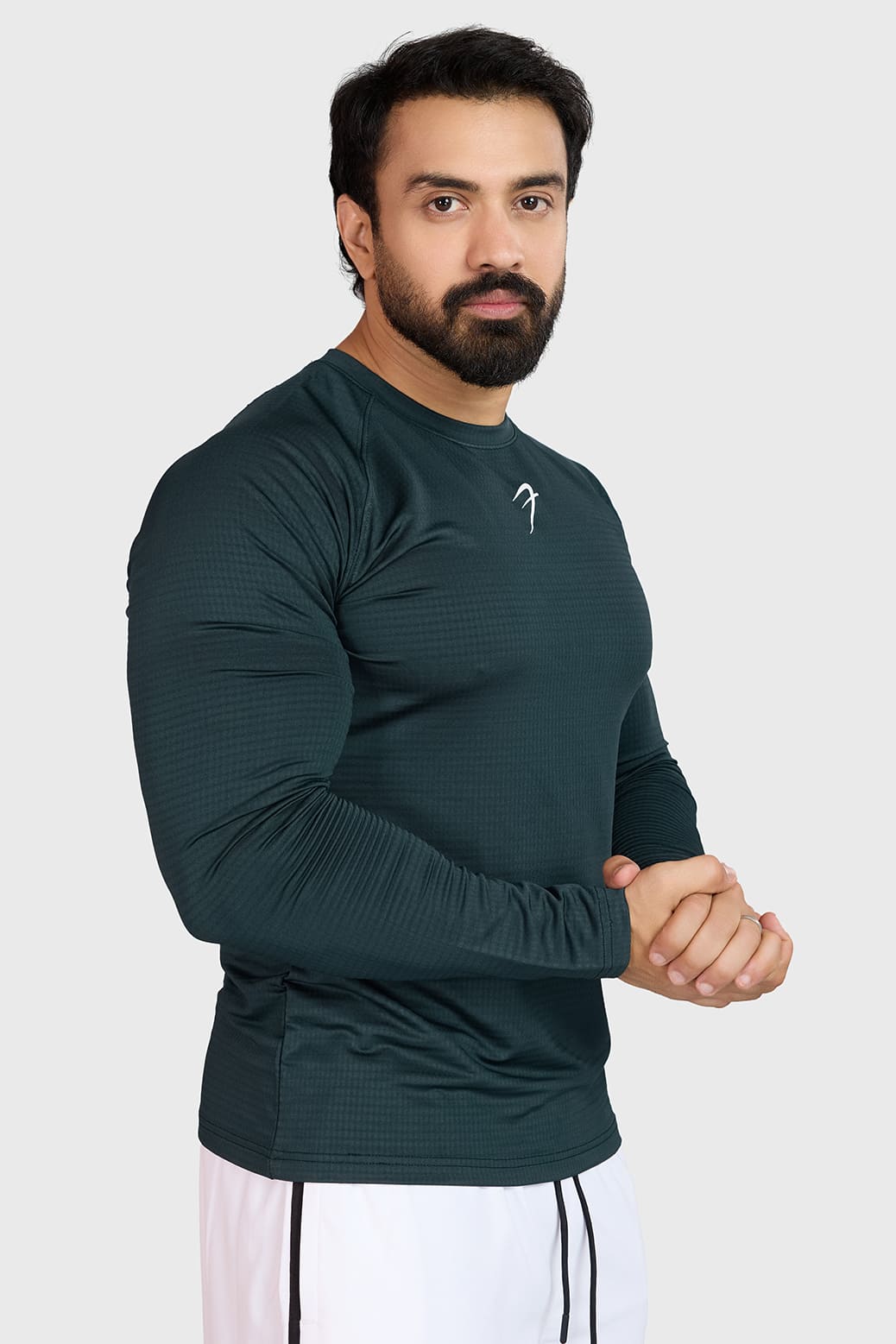 Midnight Fullsleeves T-shirt Sea Green