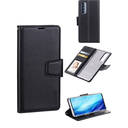 Hanman Mill Series Leather Wallet Flip Compatible with OPPO A16s 2021 Case