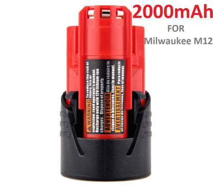 Compatible Replacement Milwaukee M12 12V 2AH Battery  Battery