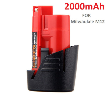 Compatible Replacement Milwaukee M12 12V 2AH Battery  Battery