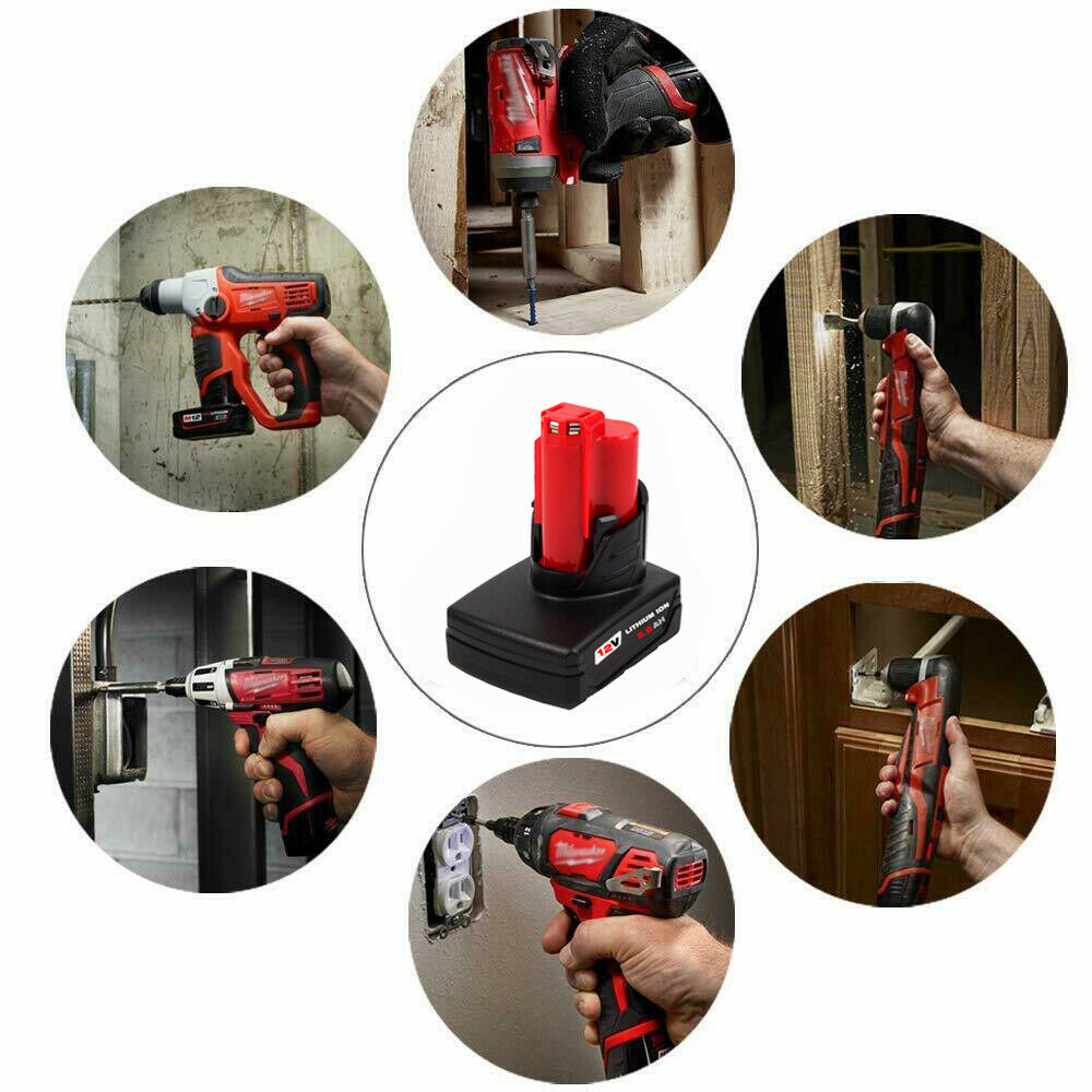 Compatible Replacement Milwaukee Battery M12 12V 5Ah Battery