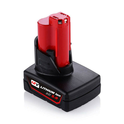 Compatible Replacement Milwaukee Battery M12 12V 5Ah Battery