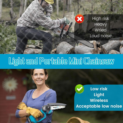 Mini Chain saw Cordless Power Chain Saws 6"