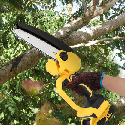 Mini Chain saw Cordless Power Chain Saws 6" with Extension Pole & Battery System