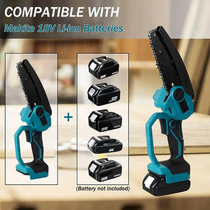 Mini Chain saw Cordless Power Chain Saws 6" with Extension Pole & Battery System