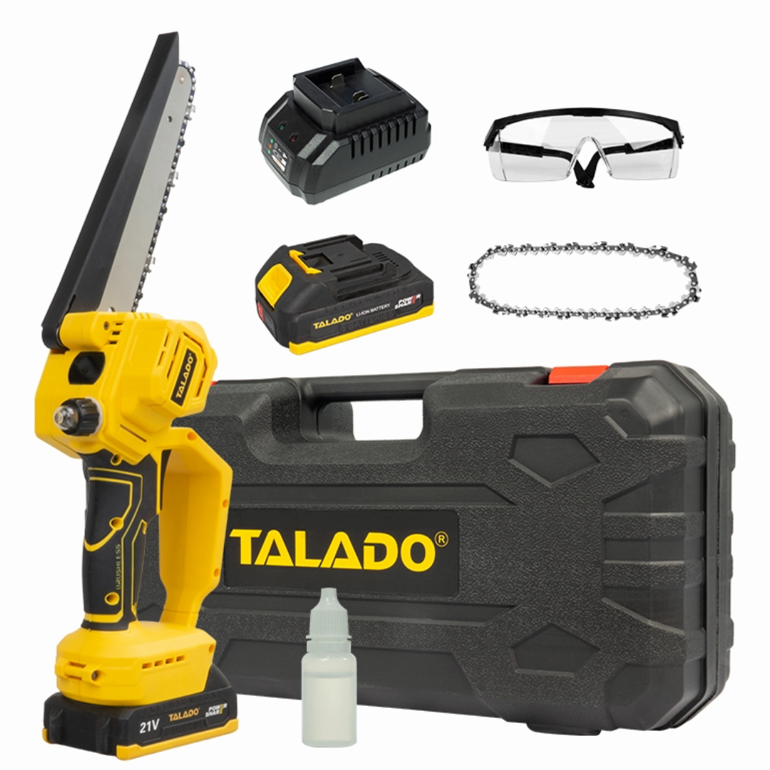 Mini Chain saw Cordless Power Chain Saws 8" with Extension Pole & Battery System