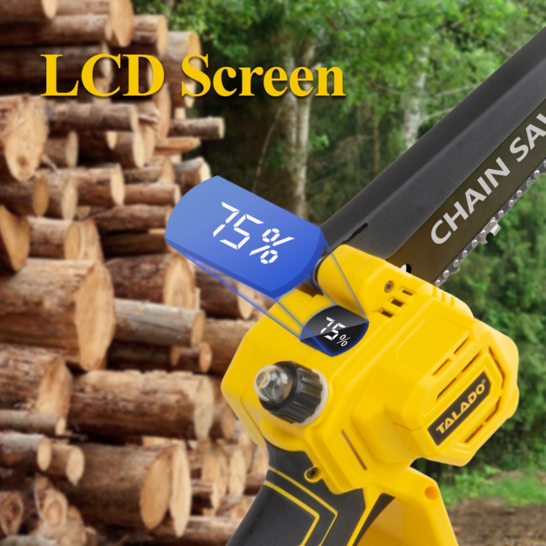 Mini Chain saw Cordless Power Chain Saws 8" with Extension Pole & Battery System