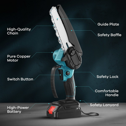 Mini Chain saw Cordless Power Chain Saws 4"