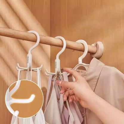 Mobie 2 Pack Rotatable 6 Claw Hooks Maximize Your Closet Space E24242