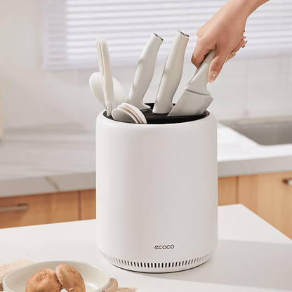 Mobie 360° Rotating Knife Block with Ventilation for Compact Kitchen Storage E24019