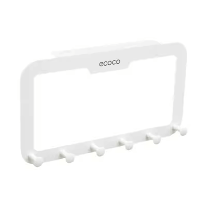 Mobie No Drill Heavy Duty Adhesive Door Hooks with Strong Hold & Silent Close