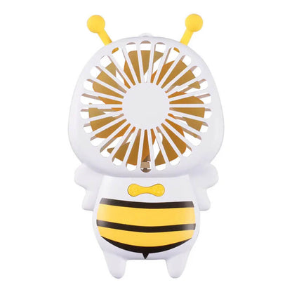 Mobie Portable Handheld Bee Mini Fan with Night Ligh & Lanyard