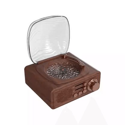 Mobie Vintage Turntable Bluetooth Speaker with Atmosphere Light JN122