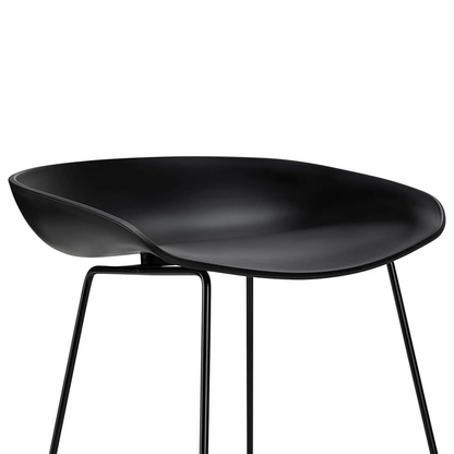 Modern Scandinavian Bar Stool Metal Leg BarStool