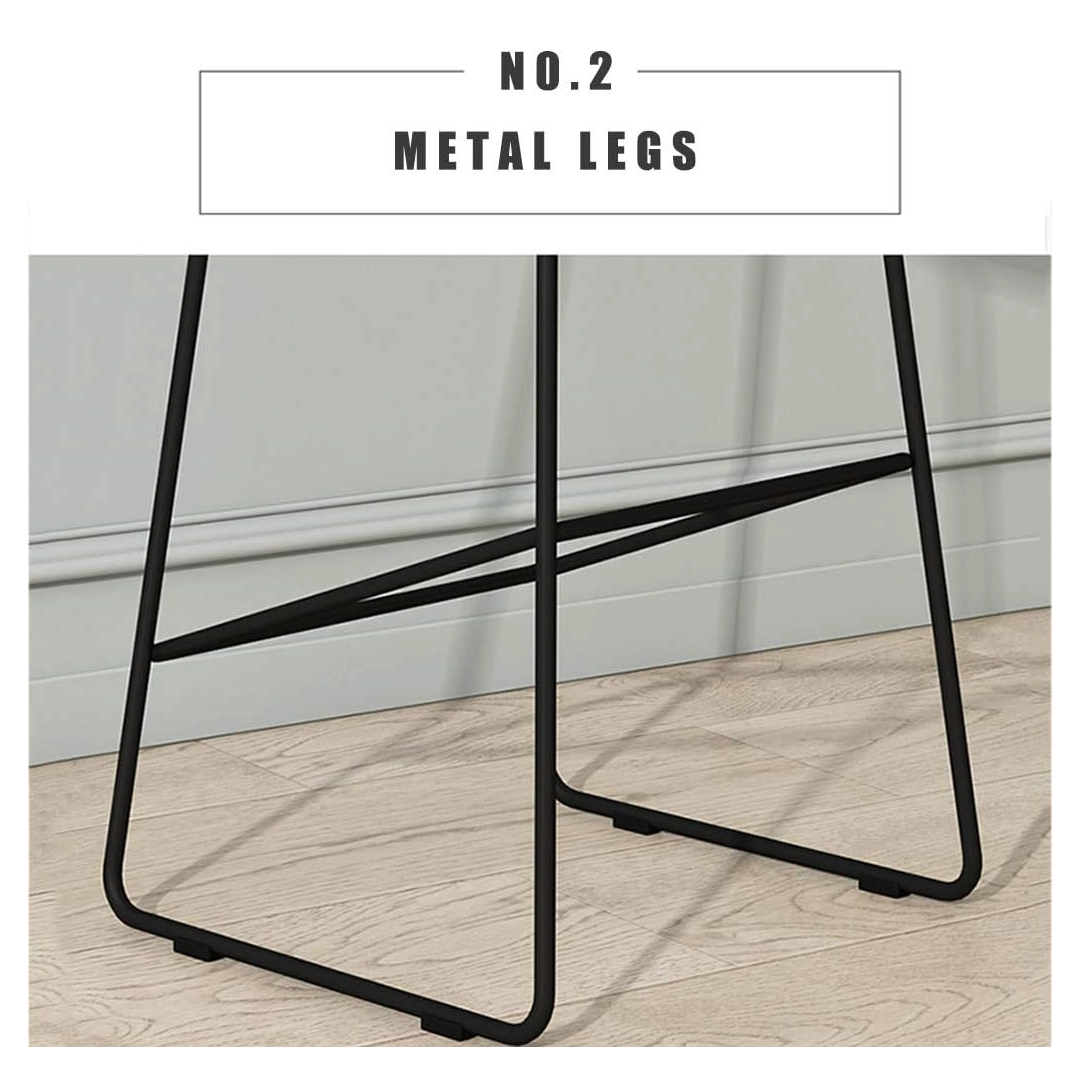 Modern Scandinavian Bar Stool Metal Leg BarStool