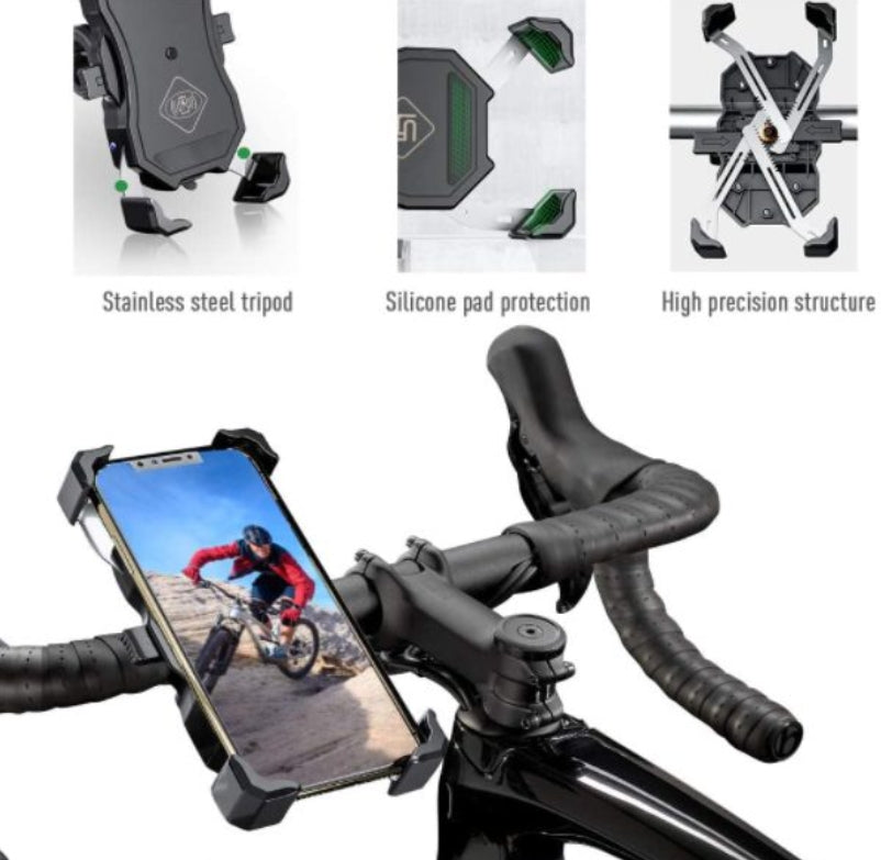 One Touch Bike Phone Mount Phone Holder for Bike Motorcycle 4.7"-6.8"