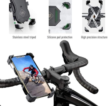 One Touch Bike Phone Mount Phone Holder for Bike Motorcycle 4.7"-6.8"