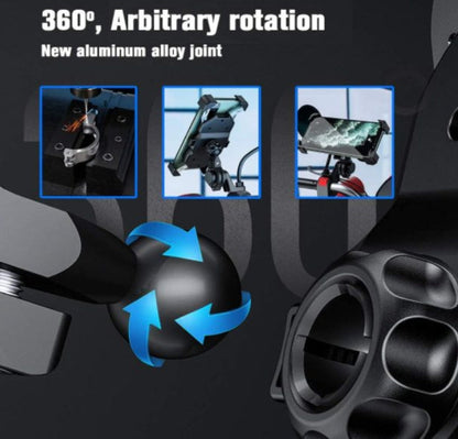 One Touch Bike Phone Mount Phone Holder for Bike Motorcycle 4.7"-6.8"