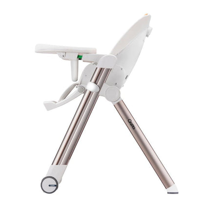 Multifunctional Adjustable Baby High Chair With Dining Table & Wheels -Orange