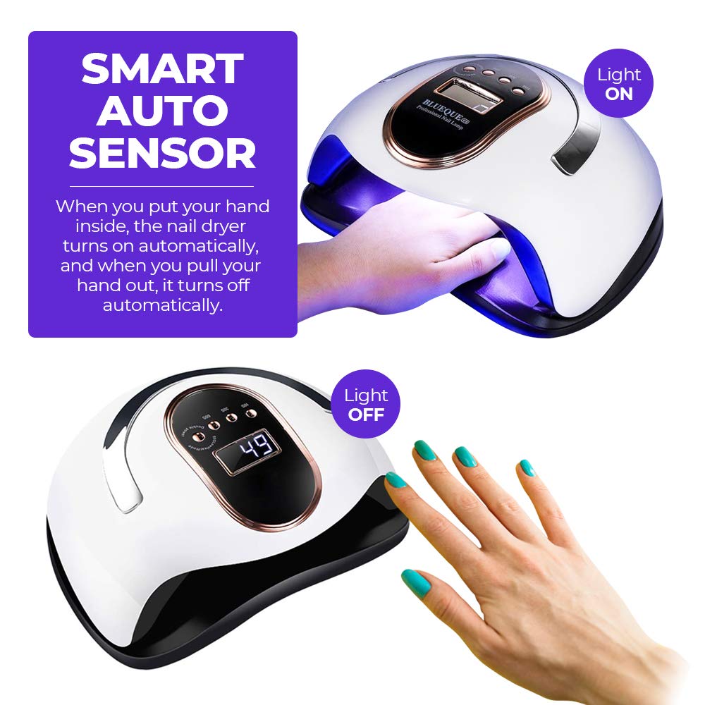 LED Nail Dryer Lamp Professional Gel Polish 168W - The Shopsite