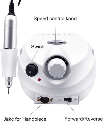 Nail Drill Kit Manicure Pedicure Art Machine Polisher File - The Shopsite