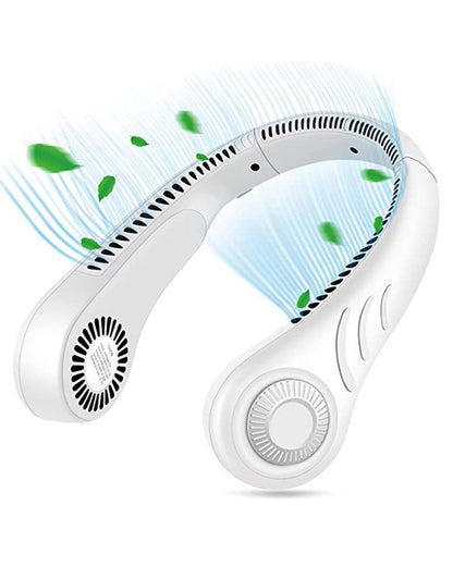 Hand Free Portable Neck Fan Bladeless Neck Fan USB Rechargeable Neck Fan