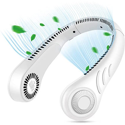 Hand Free Portable Neck Fan Bladeless Neck Fan USB Rechargeable Neck Fan - The Shopsite