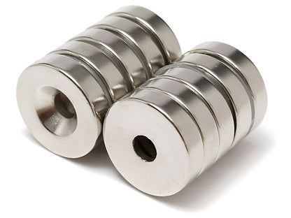 Neodymium Magnets 20mmx 5mm Hole 6mm 5PCS