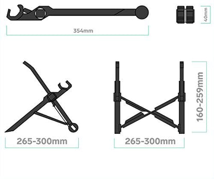 Laptop Stand HEIGHT ADJUSTABLE WITH 7 SETTINGS - The Shopsite