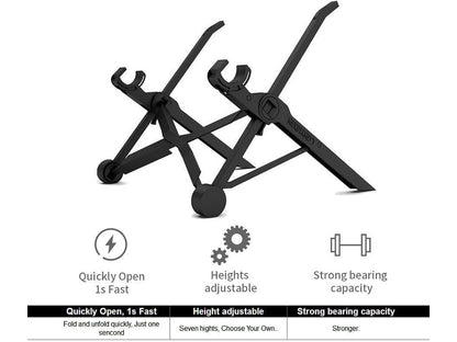 Laptop Stand HEIGHT ADJUSTABLE WITH 7 SETTINGS - The Shopsite