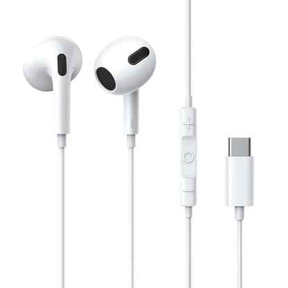 Wired Type-C/ USB-C port Earphone Earphones 1.1m-White