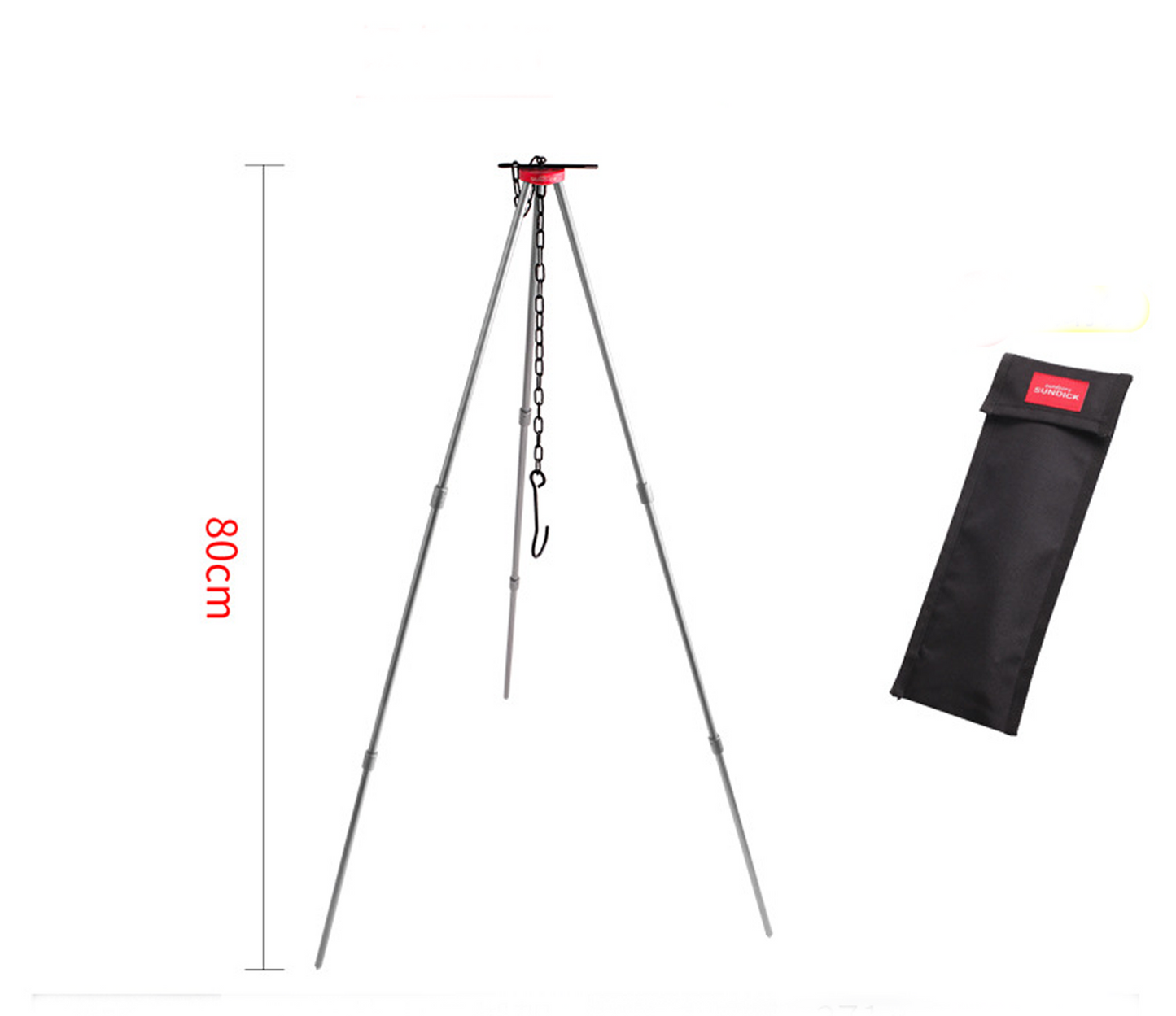 Portable Camping Bonfire Tripod Frame – Adjustable Hanging Chain | Aluminium Alloy HS23711