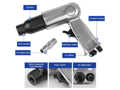 Needle Scaler Pneumatic Air Gun Pistol Air Tool Rust Remover