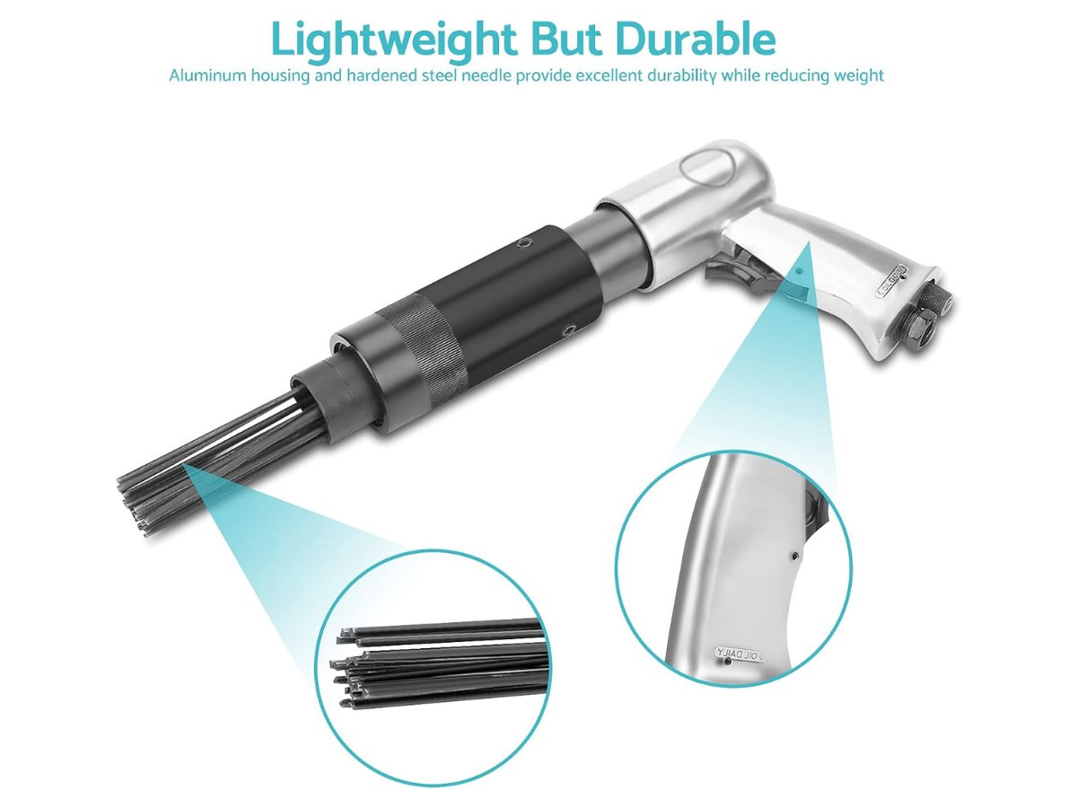 Needle Scaler Pneumatic Air Gun Pistol Air Tool Rust Remover