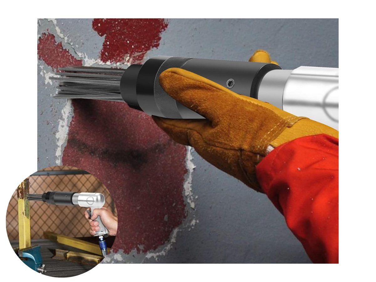 Needle Scaler Pneumatic Air Gun Pistol Air Tool Rust Remover