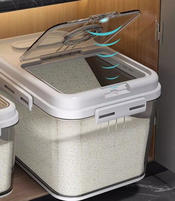 Food Storage Containers Food Storage Bins with Timer Lid for Kitchen