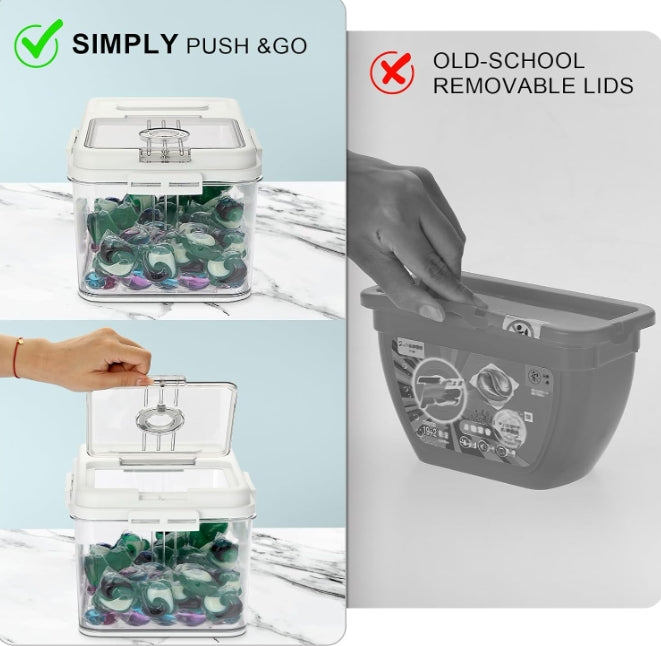 Food Storage Containers Food Storage Bins with Timer Lid for Kitchen