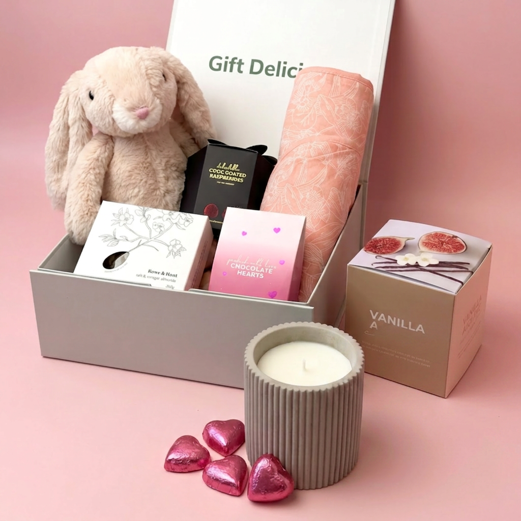 Plush Bunny Gift Hamper for a Newborn