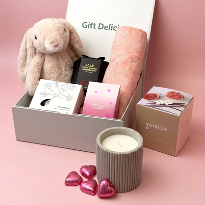 Plush Bunny Gift Hamper for a Newborn