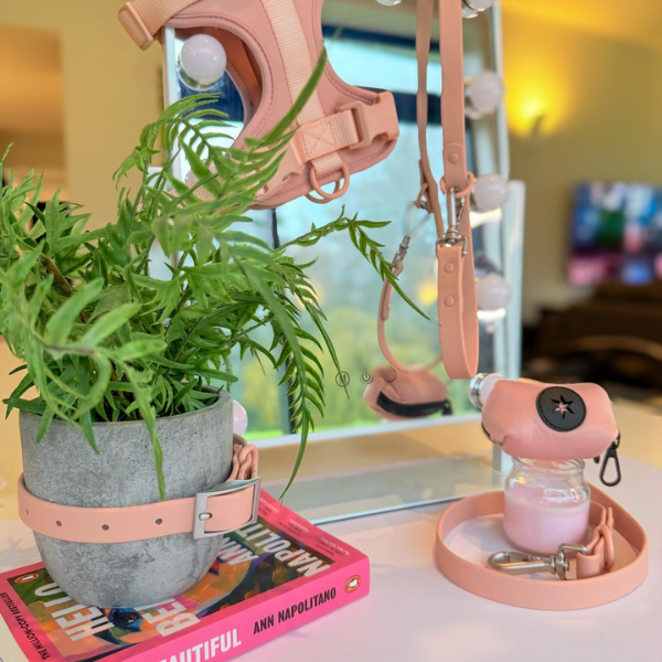 Plain Dog Lead | Blush Pink