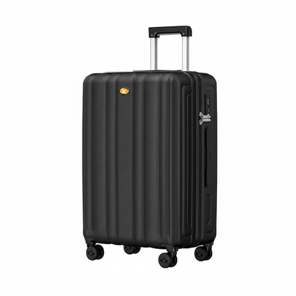 3 Piece Luggage Sets NZ – Lightweight Expandable Hard Shell Suitcase | NordGlide | Black