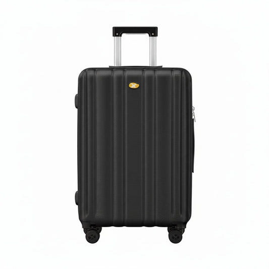 Large Check In Luggage - Black Lightweight Hard Shell Expandable Travel Suitcase | NordGlide | 76 cm