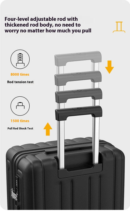 3 Piece Luggage Sets NZ – Lightweight Expandable Hard Shell Suitcase | NordGlide | Black