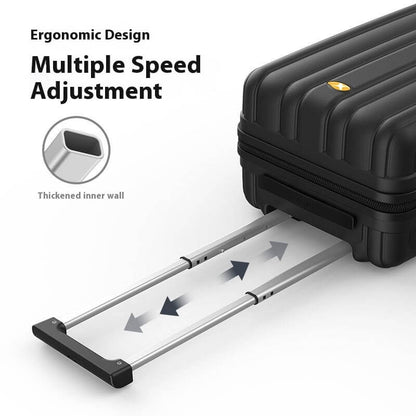3 Piece Luggage Sets NZ – Lightweight Expandable Hard Shell Suitcase | NordGlide | Black