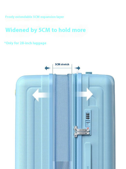 3 Piece Luggage Sets NZ – Lightweight Expandable Hard Shell Suitcase | NordGlide | Sky Blue
