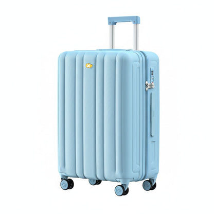 Large Check In Luggage - Lightweight Hard Shell Expandable Travel Suitcase - Blue | NordGlide | 76 cm