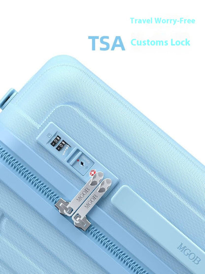 3 Piece Luggage Sets NZ – Lightweight Expandable Hard Shell Suitcase | NordGlide | Sky Blue