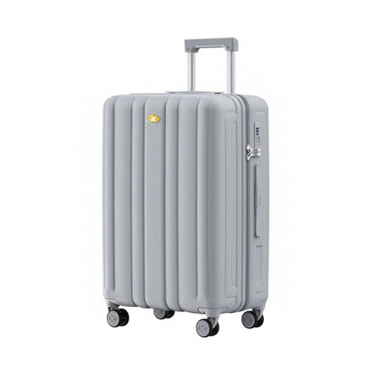 Large Check In Luggage - Lightweight Hard Case Expandable Travel Suitcase | NordGlide | Grey | 76 cm
