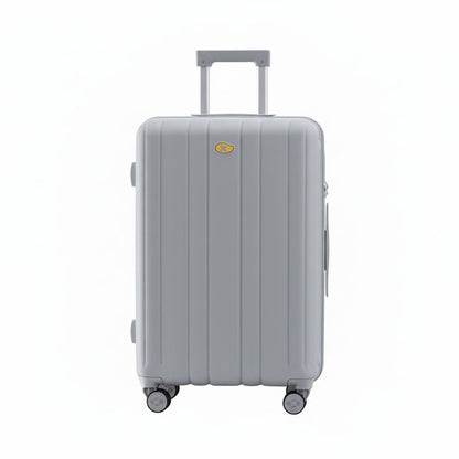 Medium Check In Luggage - Lightweight Hard Shell Expandable Travel Suitcase - Grey | NordGlide | 66cm